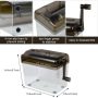 Mini Hand Shredder Portable Documents Paper Cutting Tool Home Office Desktop Stationery Black - Image 5