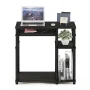 Furinno Abbott Computer Desk with Bookshelf, Espresso/Black - Image 1