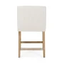 Deville 26 in. Beige and Weathered Brown Wood Bar Stool - Image 6