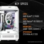 Thermaltake - LCGS Reactor 7696XS Gaming Desktop AMD Ryzen 5 7600X 2022 32GB Memory AMD Radeon RX 9060 XT 16GB 2TB SSD NVMe M.2 - White - Image 2