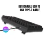 UHM 60% Wired Mechanical Gaming Keyboard,RGB Backlit Mini Keyboard with Blue Switch/Multimedia Keys,Waterproof Small Ultra-Compact 61 Keys Keyboard for PC/Mac Gamer,Typist,Travel,Black - Image 6