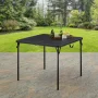 Mainstays 34" Square Resin Fold-in-Half Table, Rich Black - Image 4
