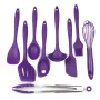 Chef Craft Premium Silicone Kitchen Tool and Utensil Set, 7 Piece Set, Black - Image 3