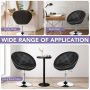 1 Piece Adjustable Modern Swivel Round Tufted Chair - Image 2