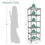 GIOTORENT 6-Tier Storage Shelves Standing Shelving Metal Units, Adjustable - Image 6