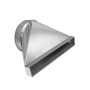 Zephyr - 2 in. x 19 in. Rectangular to 10 in. Round Transition for Lift Downdraft - Silver - Image 1