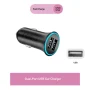 onn 24W Dual USB-A Port Car Charger with Compact Design for Cigarette Lighter Adapter - Image 5
