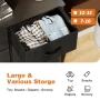 CONCETTA 8-Drawer Fabric Dresser Storage Chest for Bedroom, Closet, Entryway, Storage Furniture for Adults, Black - Image 4