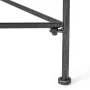 Petra Black Rectangle Metal Outdoor Patio Coffee Table - Image 4