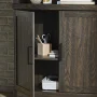 Better Homes & Gardens Glendale 5 Shelf Bookcase with Doors, Chalked Chestnut - Image 5