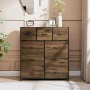 Mainstays 9 Drawer Fabric Dresser for Bedroom 40" Wide x 45" Tall, Brown - Image 1