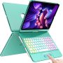 Keyboard Case for iPad Pro 11 inch， Case with Keyboard for iPad Air 5th 4th Generation - Touch Trackpad -10 Color Backlight -360° Protective with Pencil Holder for iPad Pro 11 inch 3rd /2nd/1st Gen - Image 1