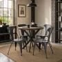 Austin Matte Grey Metal Dining Chair (Set of 2) - Image 5