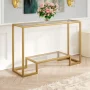 Athena Glass Top Console Table - Image 2