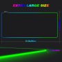 EFISH Large 31.50x11.81x0.16inch RGB Gaming Mouse Pad,LED Soft Extra Extended Mouse Pad,Anti-Slip Rubber Base,for Laptop Computer PC Games,Black - Image 4