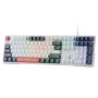 Redragon K668 RGB Gaming Keyboard, 108 Keys Wired Mechanical Keyboard w/Extra 4 Hotkeys Upgraded Hot-swappable Socket,Red Switch - Image 1