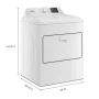 Whirlpool - 7.0 Cu. Ft. Electric Dryer with Adaptive Dry and Top Venting - White - Image 4