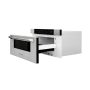 ZLINE - Autograph 30 in. 1.2 cu. ft. Built-in Microwave Drawer and Polished Gold Nickel Handle - Stainless Steel - Image 3