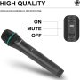 Debra Audio Pro UHF 4 Channel Wireless Microphone System with Cordless Handheld Lavalier Headset Mics, Metal Receiver, Ideal for Karaoke Church Party(with 4 Handheld (B)) - Image 6