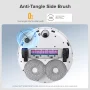 Roborock - Qrevo Series Robot Vacuum & Mop with Multifunctional Dock, 10,000Pa Suction, Anti-Tangle Brush, Self-Emptying - White - Image 2