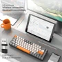 60% Wireless Mechanical Keyboard Bluetooth Dual Mode Hot-Swap Ziyoulang K68 Mini Keyboard 68-Key Red Switch for PC/IPhone iPad - Image 4