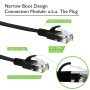 Cat6 Ethernet Cable 10 ft (1-Pack) GearIT Flat Internet Network Cable, Cat6 Patch Cords, Cat6 Cable, Cat 6 Cable, Cat 6 Ethernet Cable, RJ45 Connectors for Router, Modem - Black 10 Feet - Image 2