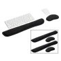 3 in. Black Memory Foam Ergonomic Keyboard and Mouse Wrist Rest Sets - Image 2