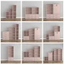 Furniture of America Brooks Estantería Apilable de Madera Rosa Claro para Niños de 2 Cubos - Image 3