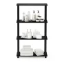 Furinno Turn-S-Tube 4-Tier Multipurpose Shelf Display Rack with Square Tube, Americano/Black - Image 4