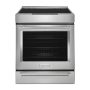 KitchenAid - 6.4 Cu. Ft. Slide-In Electric Induction Convection Range with Air Fry - Stainless Steel - Image 1