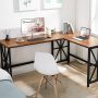 GreenForest Large L Shaped Computer Desk,63.8 x 50 inch Corner Desk Reversible Gaming Desk for Home Office Industrial Heavy Duty Workstation, Espresso - Image 4