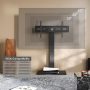 FITUEYES Iron Base Universal Floor TV Stand with Swivel Mount Space Saving for 50-85 Inch LED LCD Plasma Flat or Curved Screen TVs Height Adjustable Cable Management - Black - Basic - Image 5
