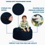 Chill Sack Bean Bag Chair, Memory Foam Lounger with Microsuede Cover, Kids, 2 ft, Cinnabar - Image 5
