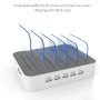 Charging Station for Multiple Devices, MSTJRY 5 Port Multi USB Charger Station with Power Switch Compatible with iPhone iPad Cell Phone Tablets (White, 5 Mixed Short Cables Included) - Image 5