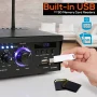 Pyle PCAU46BA Bluetooth Home Audio Amplifier System w/ Blue LED Display - Image 5