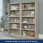 Sauder 5-Shelf Bookcase, Chalked Chestnut Finish - Image 2