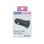 onn 24W Dual USB-A Port Car Charger with Compact Design for Cigarette Lighter Adapter - Image 4