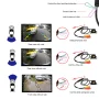 Car Backup Camera Rear View Camera 1080P Clear Anti-Interference 170 Degree Wide Angle Adjustable Vehicle Small Reversing Camera - Image 2