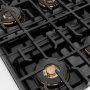 ZLINE - 30 in. Wide 4 Burner Autograph Paramount Built-In Gas Cooktop DuoPro and Black Accents - Stainless Steel - Image 4