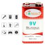 40 PCS 9V 6F22 9 Volts Battery Heavy Duty Zinc Carbon 0% Mercury Free Shipping - Image 5
