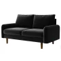 Marick Wide Velvet Round Arms Small Apartment Loveseat - Image 4