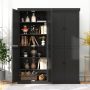 72.5 Inches Tall Pantry Cabinet with 6-Tier Shelves and 4 Doors - Image 2