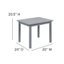 Brittanya Kids 3 Piece Solid Hardwood Table and Chair Set for Playroom, Kitchen - Image 5