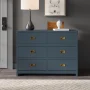 Hubble 6-Drawer Campaign-Inspired Manufactured Wood Dresser - Image 4
