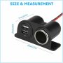 Dual USB 12V Car Cigarette Lighter Socket Splitter Charger Power Adapter Outlet - Image 5