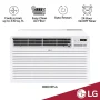 LG - 550 Sq. Ft. 11,500 BTU 230V In Wall Air Conditioner with Remote - White - Image 2