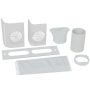 GE - Dual Hose Conversion Kit for Select Portable Air Conditioners - White - Image 1