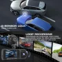 AUOSHI 3 Channel Dash Cam Front and Rear, 4K/2.5K + 1080P Premium Car Camera for Cars with Wi-Fi GPS, Night Vision, 3.16" IPS Touchscreen, 24H Parking Mode, WDR, Type-C, 64GB SD Card Included - Image 4
