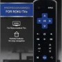 GE Roku TV Direct Replacement TV Remote Control in Black, 66814 - Image 2