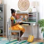 Kids Media Desk Hutch and Chair Set - Image 1